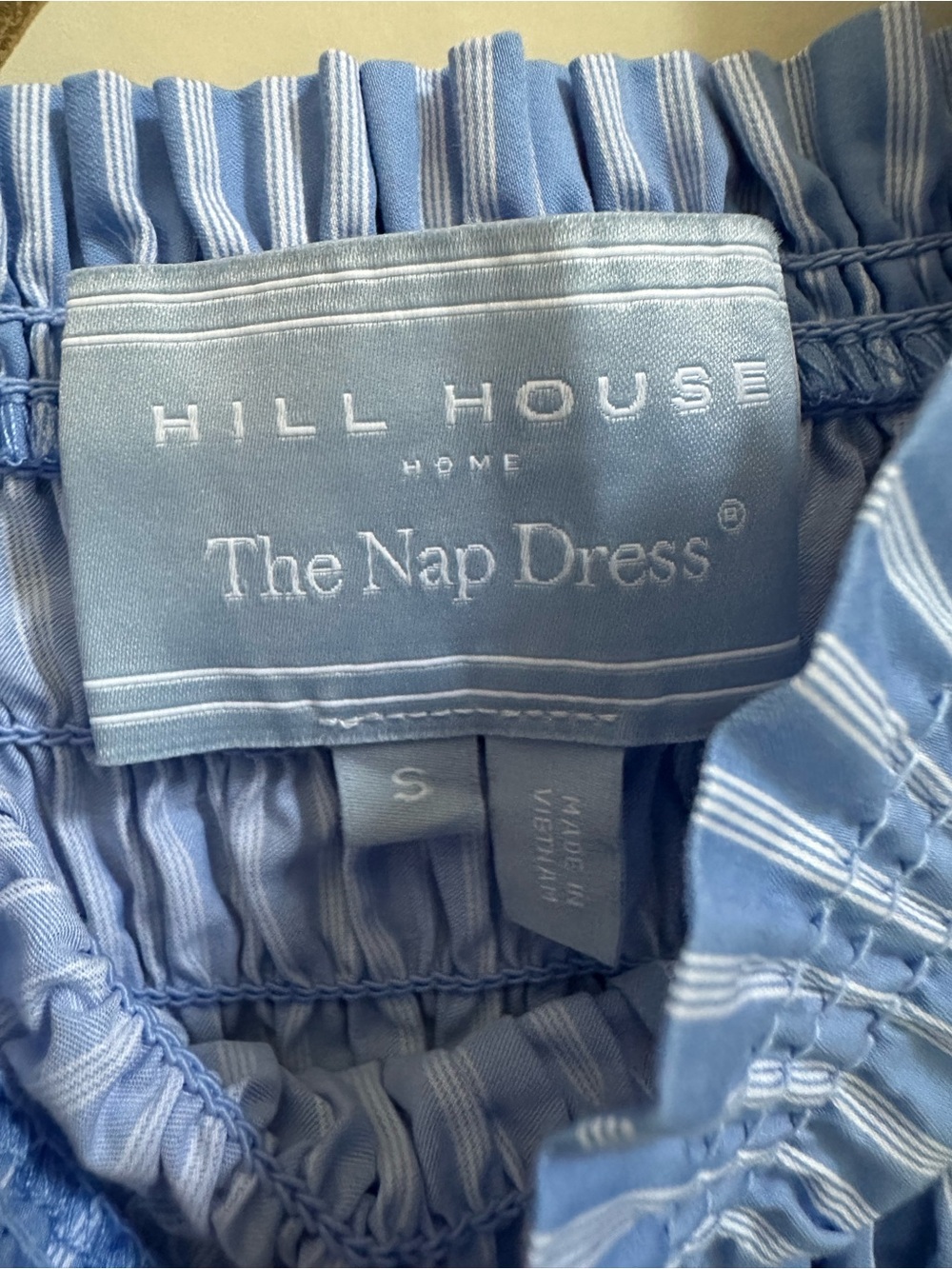 Hill House Kimmy dress. Blue stripe. S. EUC - Picture 9 of 10